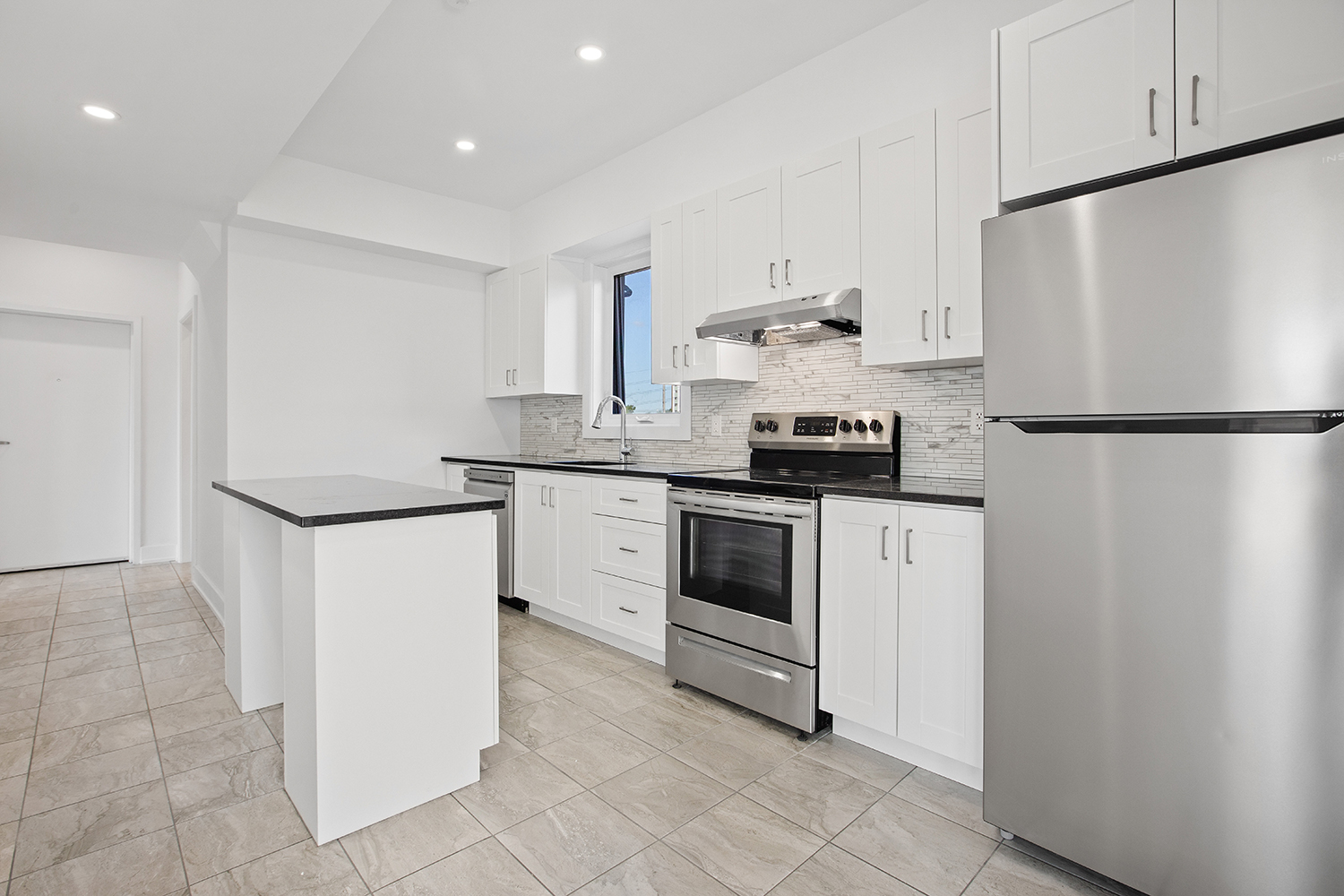 Black and White Shaker Kitchen