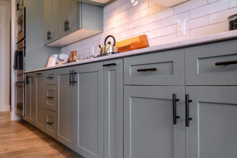 versatile gray kitchen cabinets